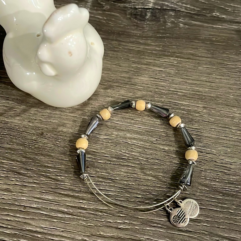 Alex and ani wooden bead bracelet